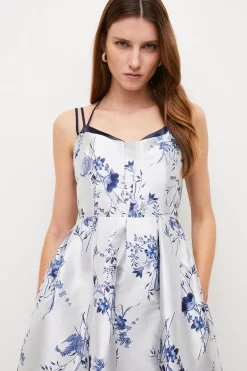Discount ๐ Karen Millen Floral Jacquard Strappy Woven Midi Prom ๐ Dress ๐ 8 Discount ๐ Karen Millen Floral Jacquard Strappy Woven Midi Prom ๐ Dress ๐ -Occasionwear Popular Store bkk02866 floral xl 1