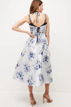 Discount ๐ Karen Millen Floral Jacquard Strappy Woven Midi Prom ๐ Dress ๐ 9 Discount ๐ Karen Millen Floral Jacquard Strappy Woven Midi Prom ๐ Dress ๐ -Occasionwear Popular Store bkk02866 floral xl 2