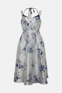 Discount ๐ Karen Millen Floral Jacquard Strappy Woven Midi Prom ๐ Dress ๐ 10 Discount ๐ Karen Millen Floral Jacquard Strappy Woven Midi Prom ๐ Dress ๐ -Occasionwear Popular Store bkk02866 floral xl 3
