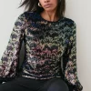 Top 10 ๐ Karen Millen Premium Sequin Crepe Long Sleeve Top - multi ๐ 1 Top 10 ๐ Karen Millen Premium Sequin Crepe Long Sleeve Top - multi ๐ -Occasionwear Popular Store bkk03198 multi xl