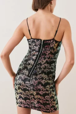 Best reviews of 🤩 Karen Millen Premium Sequin Crepe Strapless Mini 👗 Dress - multi 🌟 -Occasionwear Popular Store bkk03230 multi xl 5