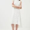 Wholesale ❤️ Karen Millen Spot Jacquard Hi Low Midi 👗 Dress - ivory 🥰 -Occasionwear Popular Store bkk03239 ivory xl