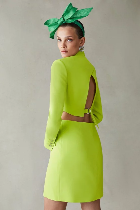 Cheap 😉 Karen Millen Compact Viscose Cut Out Back Blazer Mini 👗 Dress 👏 7 Cheap 😉 Karen Millen Compact Viscose Cut Out Back Blazer Mini 👗 Dress 👏 - Image 5