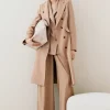 Wholesale 😉 Karen Millen Compact Stretch Double Breasted 🧥 Coat 🎉 -Occasionwear Popular Store bkk03376 camel xl