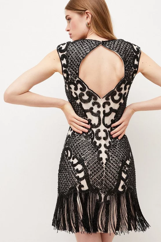 Brand new ๐ฏ Karen Millen Crystal Embellished Strappy Mini ๐ Dress - black ๐ฏ 5 Brand new ๐ฏ Karen Millen Crystal Embellished Strappy Mini ๐ Dress - black ๐ฏ - Image 3