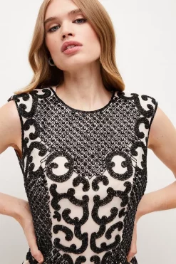 Brand new ๐ฏ Karen Millen Crystal Embellished Strappy Mini ๐ Dress - black ๐ฏ 12 Brand new ๐ฏ Karen Millen Crystal Embellished Strappy Mini ๐ Dress - black ๐ฏ -Occasionwear Popular Store bkk03533 black xl 4