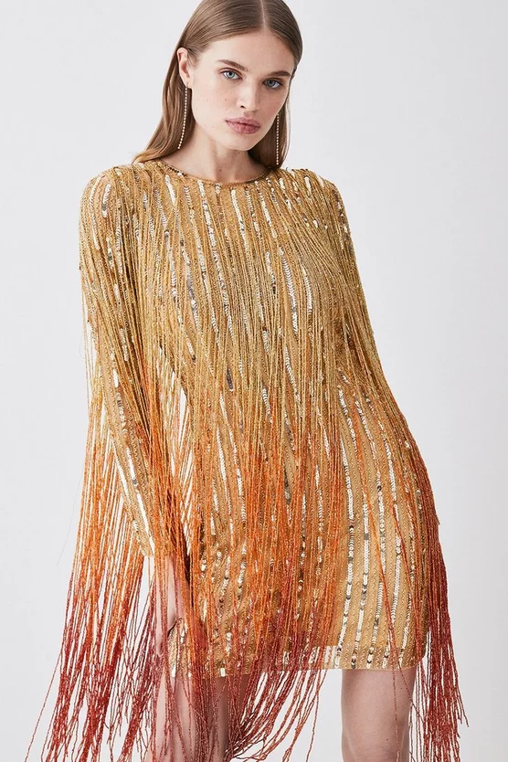 Flash Sale ๐ Karen Millen Beaded Fringed Woven Mini ๐ Dress ๐งจ 7 Flash Sale ๐ Karen Millen Beaded Fringed Woven Mini ๐ Dress ๐งจ - Image 5