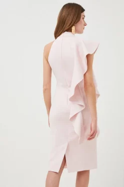 Budget ๐ Karen Millen Structure Crepe Frill Detail Tailored Midi ๐ Dress - blush ๐คฉ 9 Budget ๐ Karen Millen Structure Crepe Frill Detail Tailored Midi ๐ Dress - blush ๐คฉ -Occasionwear Popular Store bkk03558 blush xl 2