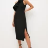 Budget ๐ Karen Millen Structured Crepe One Shoulder Midi ๐ Dress โ 2 Budget ๐ Karen Millen Structured Crepe One Shoulder Midi ๐ Dress โ -Occasionwear Popular Store bkk03627 black xl