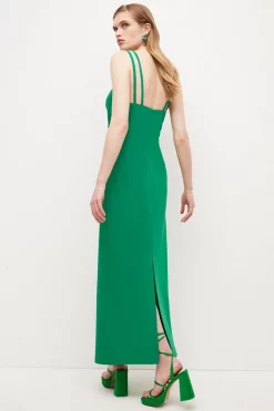 Flash Sale π Karen Millen Soft Tailored Double Strap Detail Maxi π Dress βοΈ 10 Flash Sale π Karen Millen Soft Tailored Double Strap Detail Maxi π Dress βοΈ -Occasionwear Popular Store bkk03645 green xl 2
