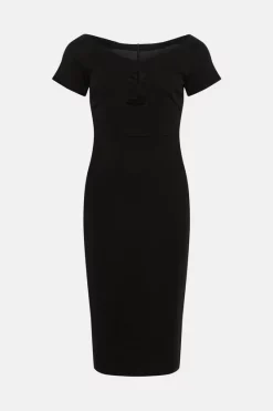 Promo ✨ Karen Millen Italian Structured Jersey Key Hole Midi 👗 Dress 💯 10 Promo ✨ Karen Millen Italian Structured Jersey Key Hole Midi 👗 Dress 💯 -Occasionwear Popular Store bkk03707 black xl 3