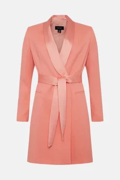 Buy ๐ Karen Millen Tuxedo Wrap Mini ๐ Dress ๐ฏ 11 Buy ๐ Karen Millen Tuxedo Wrap Mini ๐ Dress ๐ฏ -Occasionwear Popular Store bkk03822 coral20pink xl 3