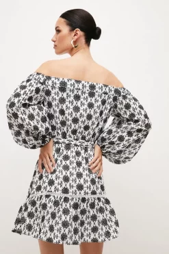 Top 10 ๐ฏ Karen Millen Petite Contrast Cotton Broderie Bardot Mini ๐ Dress - mono โ 9 Top 10 ๐ฏ Karen Millen Petite Contrast Cotton Broderie Bardot Mini ๐ Dress - mono โ -Occasionwear Popular Store bkk03848 mono xl 2