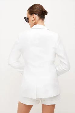 Cheap ๐ Karen Millen Tailored Linen Blend Tailored Single Breasted Jacket ๐ฅ 10 Cheap ๐ Karen Millen Tailored Linen Blend Tailored Single Breasted Jacket ๐ฅ -Occasionwear Popular Store bkk03863 ivory xl 2