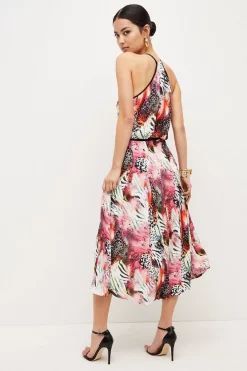 Cheap ✨ Karen Millen Petite Animal Viscose Crepe Halter Woven Maxi - red 🛒 8 Cheap ✨ Karen Millen Petite Animal Viscose Crepe Halter Woven Maxi - red 🛒 -Occasionwear Popular Store bkk04040 red xl 2