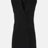 Promo ⭐ Karen Millen Double Breasted Sleeveless Mini 👗 Dress 😍 -Occasionwear Popular Store bkk04134 black xl 3