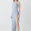 Best Sale ๐ Karen Millen Asymmetric Hem Fringe Hater Midi ๐ Dress ๐งจ 2 Best Sale ๐ Karen Millen Asymmetric Hem Fringe Hater Midi ๐ Dress ๐งจ -Occasionwear Popular Store bkk04319 blue xl