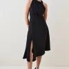 Coupon 👏 Karen Millen Soft Tailored Sleeveless Midi 👗 Dress 😉 2 Coupon 👏 Karen Millen Soft Tailored Sleeveless Midi 👗 Dress 😉 -Occasionwear Popular Store bkk04427 black xl