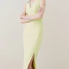 Flash Sale ❤️ Karen Millen Structured Seam Detail Column Midaxi 👗 Dress - lime ✨ 2 Flash Sale ❤️ Karen Millen Structured Seam Detail Column Midaxi 👗 Dress - lime ✨ -Occasionwear Popular Store bkk04452 lime xl