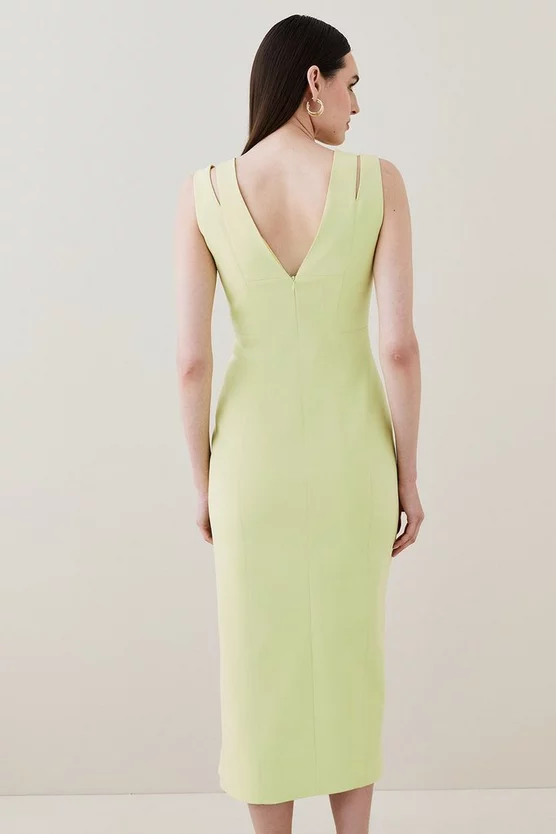 Flash Sale โค๏ธ Karen Millen Structured Seam Detail Column Midaxi ๐ Dress - lime โจ 5 Flash Sale โค๏ธ Karen Millen Structured Seam Detail Column Midaxi ๐ Dress - lime โจ - Image 3