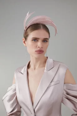 Buy ⭐ Karen Millen Sinnamay Petal Headband 🔔