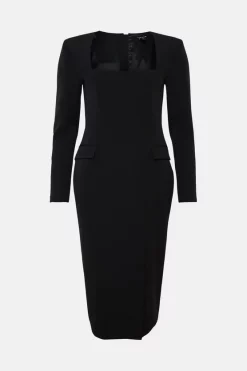 Top 10 π Karen Millen Corset Waist Midi Pencil Midi π Dress 𧨠10 Top 10 π Karen Millen Corset Waist Midi Pencil Midi π Dress 𧨠-Occasionwear Popular Store bkk04561 black xl 3