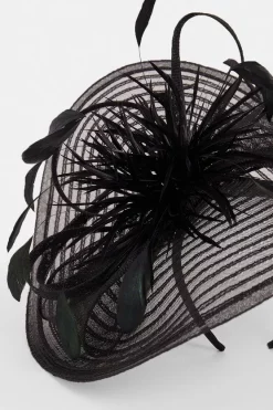 Budget 😀 Karen Millen Feather Detail Fascinator 💯 -Occasionwear Popular Store bkk04697 black xl 2