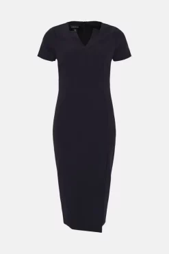 Discount ✨ Karen Millen Tailored Stretch Notch Neck Pencil Midi 👗 Dress - black 🎉 -Occasionwear Popular Store bkk04727 black xl 3