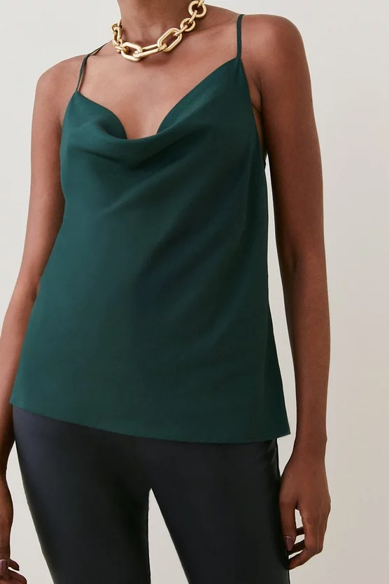 Best reviews of π Karen Millen Silk Viscose Cowl Neck Woven Cami β¨ 4 Best reviews of π Karen Millen Silk Viscose Cowl Neck Woven Cami β¨ - Image 2