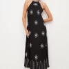 Hot Sale 💯 Karen Millen Crystal Embellished Halterneck Maxi 👗 Dress 💯 2 Hot Sale 💯 Karen Millen Crystal Embellished Halterneck Maxi 👗 Dress 💯 -Occasionwear Popular Store bkk04822 black xl