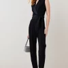 Discount ✨ Karen Millen Tuxedo Wrap Sleeveless Jumpsuit ✨ -Occasionwear Popular Store bkk04903 black xl