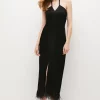 Flash Sale ๐ Karen Millen Satin Back Crepe Feather Halter Maxi ๐ Dress โจ 1 Flash Sale ๐ Karen Millen Satin Back Crepe Feather Halter Maxi ๐ Dress โจ -Occasionwear Popular Store bkk05065 black xl