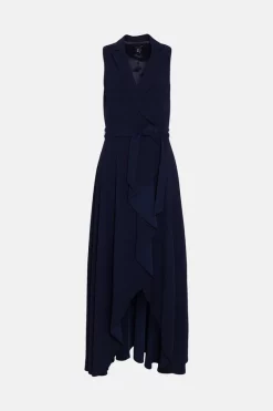 Wholesale ๐ Karen Millen Tailored Halter Collared Belt Maxi ๐ Dress โค๏ธ 11 Wholesale ๐ Karen Millen Tailored Halter Collared Belt Maxi ๐ Dress โค๏ธ -Occasionwear Popular Store bkk05095 navy xl 3