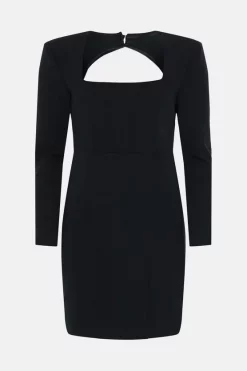 Best reviews of 🌟 Karen Millen Corset Waist Open Back Mini 👗 Dress 💯 -Occasionwear Popular Store bkk05115 black xl 3