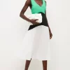 Cheapest ๐ Karen Millen Cotton Colourblock Cross Back Midi ๐ Dress ๐คฉ 1 Cheapest ๐ Karen Millen Cotton Colourblock Cross Back Midi ๐ Dress ๐คฉ -Occasionwear Popular Store bkk05233 green xl
