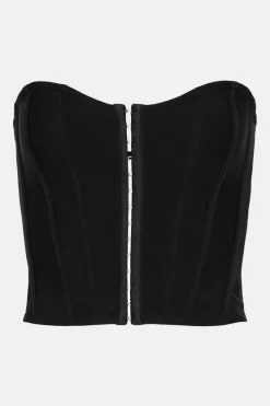 Flash Sale 😀 Karen Millen Bandage Corset Knit Top 🥰 -Occasionwear Popular Store bkk05251 black xl 3