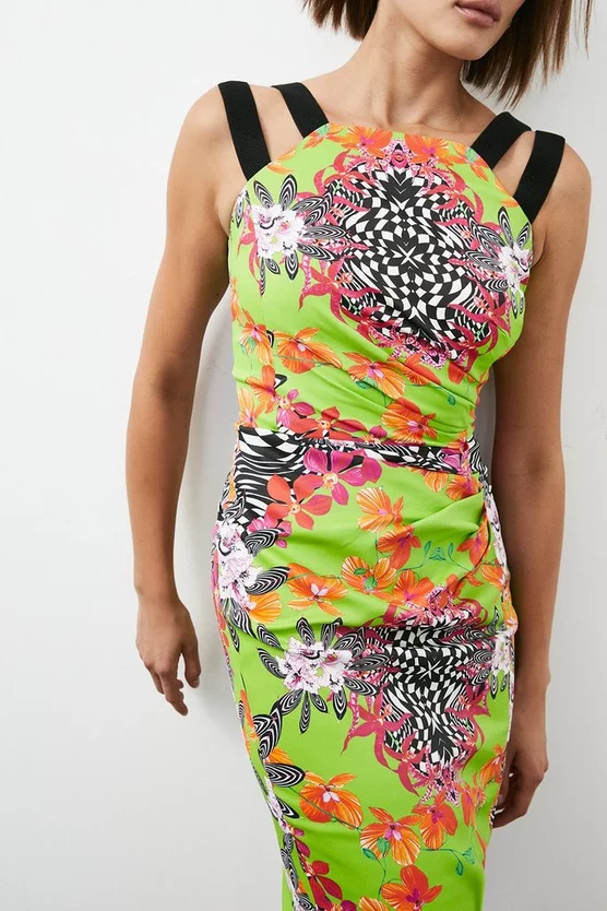 Flash Sale ๐งจ Karen Millen Italian Stretch Optical Floral Midi ๐ Dress โ๏ธ 4 Flash Sale ๐งจ Karen Millen Italian Stretch Optical Floral Midi ๐ Dress โ๏ธ - Image 2