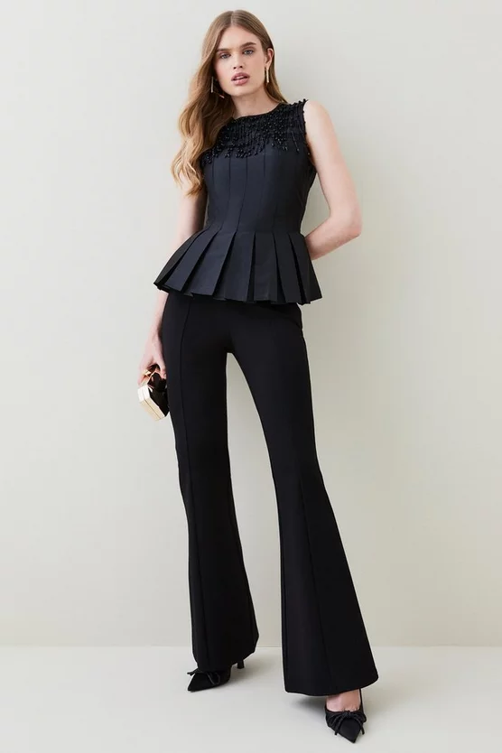 Best Sale ๐ Karen Millen Taffeta Hanging Crystal Embellished Top โค๏ธ 4 Best Sale ๐ Karen Millen Taffeta Hanging Crystal Embellished Top โค๏ธ - Image 2