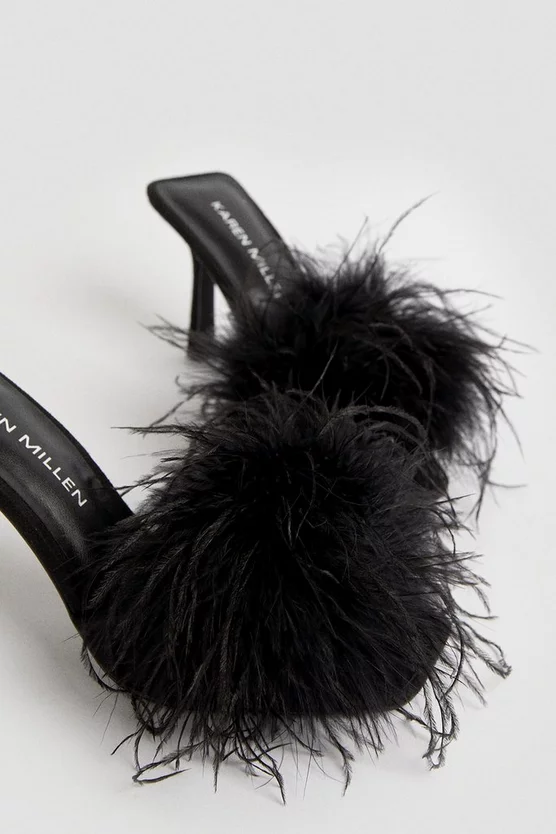 Wholesale ๐ Karen Millen Feather Detail Heeled Mule ๐ 6 Wholesale ๐ Karen Millen Feather Detail Heeled Mule ๐ - Image 4
