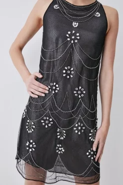 Best reviews of ๐ Karen Millen Crystal Embellished Metallic Sheer Mini ๐ Dress - black ๐ 11 Best reviews of ๐ Karen Millen Crystal Embellished Metallic Sheer Mini ๐ Dress - black ๐ -Occasionwear Popular Store bkk05641 black xl 2