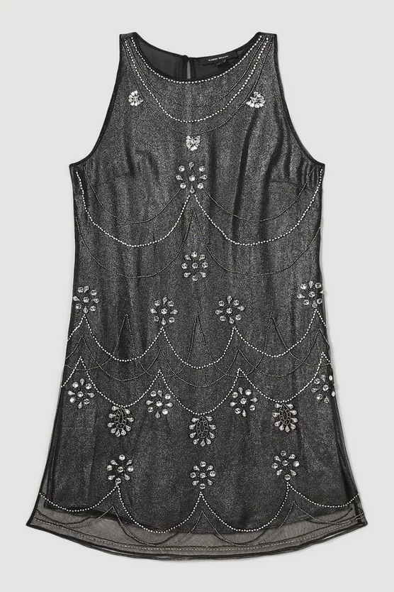 Best reviews of ๐ Karen Millen Crystal Embellished Metallic Sheer Mini ๐ Dress - black ๐ 6 Best reviews of ๐ Karen Millen Crystal Embellished Metallic Sheer Mini ๐ Dress - black ๐ - Image 4