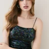 Best Pirce ✨ Karen Millen Sequin Strappy Cami Top 🌟 -Occasionwear Popular Store bkk05671 ink xl