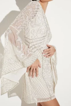 Best deal 🎉 Karen Millen Embellished Kimono Sleeve Beaded Mini 👗 Dress - iridescent 💯 11 Best deal 🎉 Karen Millen Embellished Kimono Sleeve Beaded Mini 👗 Dress - iridescent 💯 -Occasionwear Popular Store bkk05747 iridescent xl 2