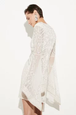 Best deal 🎉 Karen Millen Embellished Kimono Sleeve Beaded Mini 👗 Dress - iridescent 💯 12 Best deal 🎉 Karen Millen Embellished Kimono Sleeve Beaded Mini 👗 Dress - iridescent 💯 -Occasionwear Popular Store bkk05747 iridescent xl 4