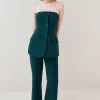 Promo ๐คฉ Karen Millen Compact Stretch Button Bodice Jumpsuit โ 2 Promo ๐คฉ Karen Millen Compact Stretch Button Bodice Jumpsuit โ -Occasionwear Popular Store bkk05804 forest xl