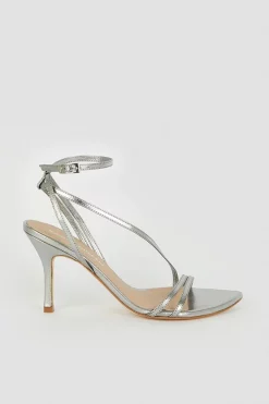 Top 10 ๐คฉ Karen Millen Leather Strappy Pointed Classic Heel - silver โค๏ธ 11 Top 10 ๐คฉ Karen Millen Leather Strappy Pointed Classic Heel - silver โค๏ธ -Occasionwear Popular Store bkk05896 silver xl 2