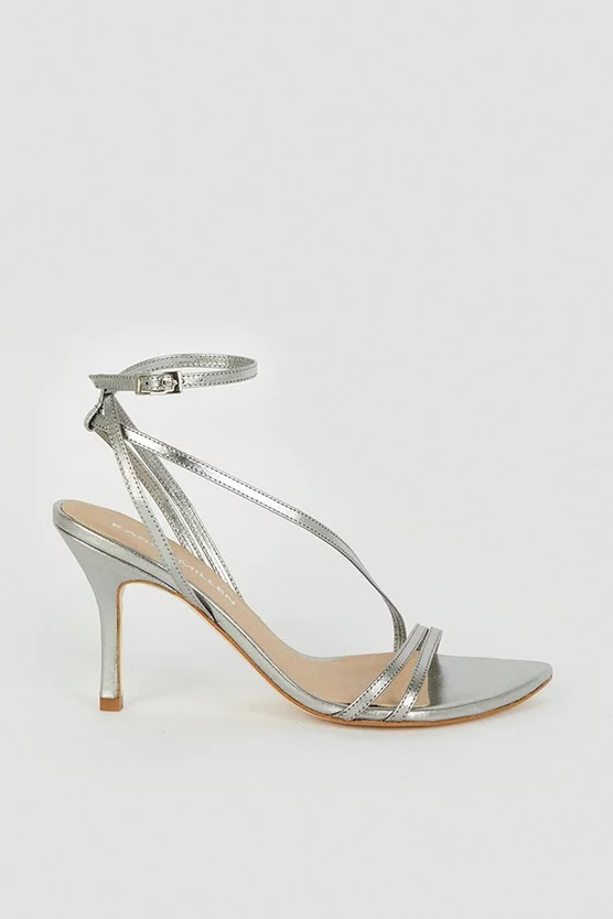 Top 10 ๐คฉ Karen Millen Leather Strappy Pointed Classic Heel - silver โค๏ธ 5 Top 10 ๐คฉ Karen Millen Leather Strappy Pointed Classic Heel - silver โค๏ธ - Image 3