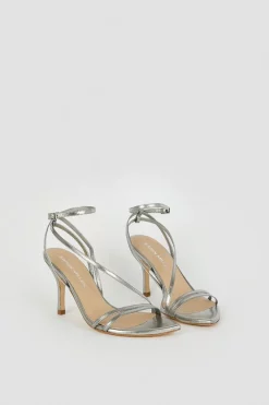 Top 10 ๐คฉ Karen Millen Leather Strappy Pointed Classic Heel - silver โค๏ธ 13 Top 10 ๐คฉ Karen Millen Leather Strappy Pointed Classic Heel - silver โค๏ธ -Occasionwear Popular Store bkk05896 silver xl 4