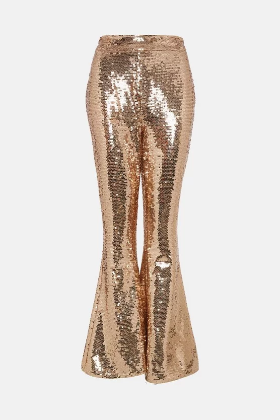 Coupon ๐ Karen Millen Sequin Tailored Flared Trouser - gold โ๏ธ 6 Coupon ๐ Karen Millen Sequin Tailored Flared Trouser - gold โ๏ธ - Image 4