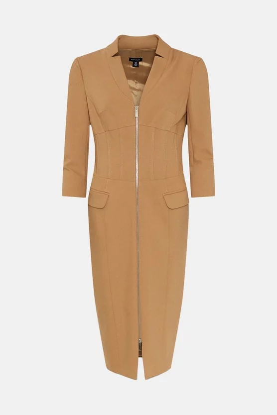 Buy ๐ฏ Karen Millen Corset Waist Collared Pencil Midi ๐ Dress โ๏ธ 6 Buy ๐ฏ Karen Millen Corset Waist Collared Pencil Midi ๐ Dress โ๏ธ - Image 4